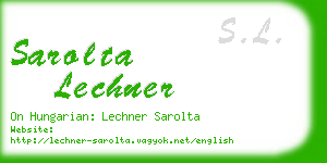 sarolta lechner business card